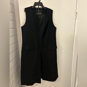 Long black waist coat Novelti size medium